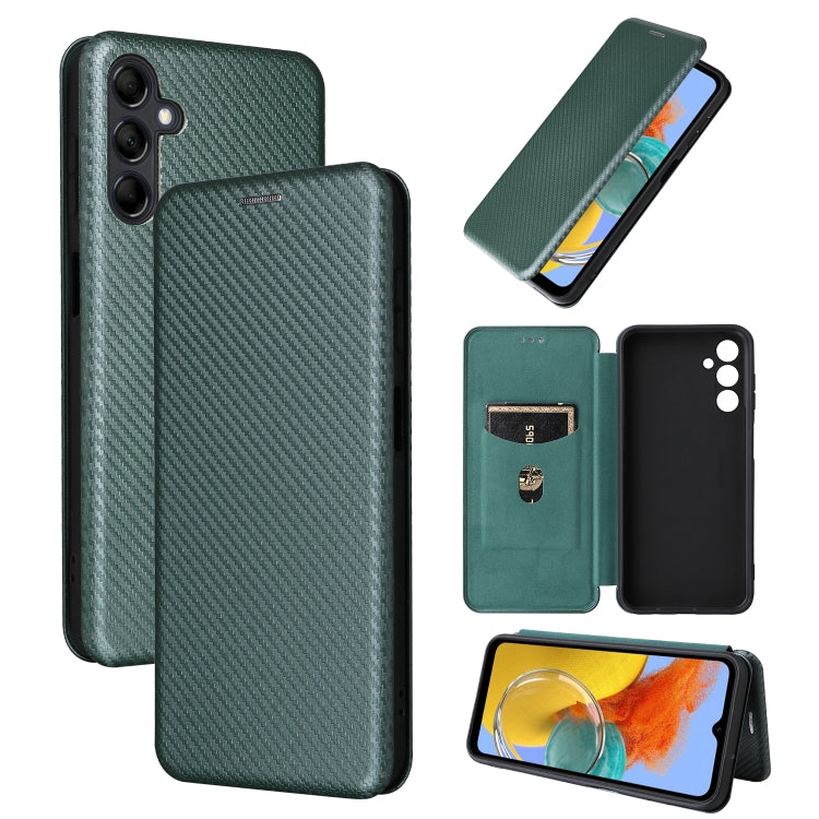 Carbon Fiber Texture Flip Leather Phone Case