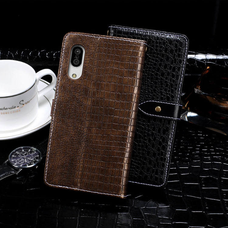 idewei Crocodile Texture Horizontal Flip Leather Case with Holder &amp; Card Slots &amp; Wallet