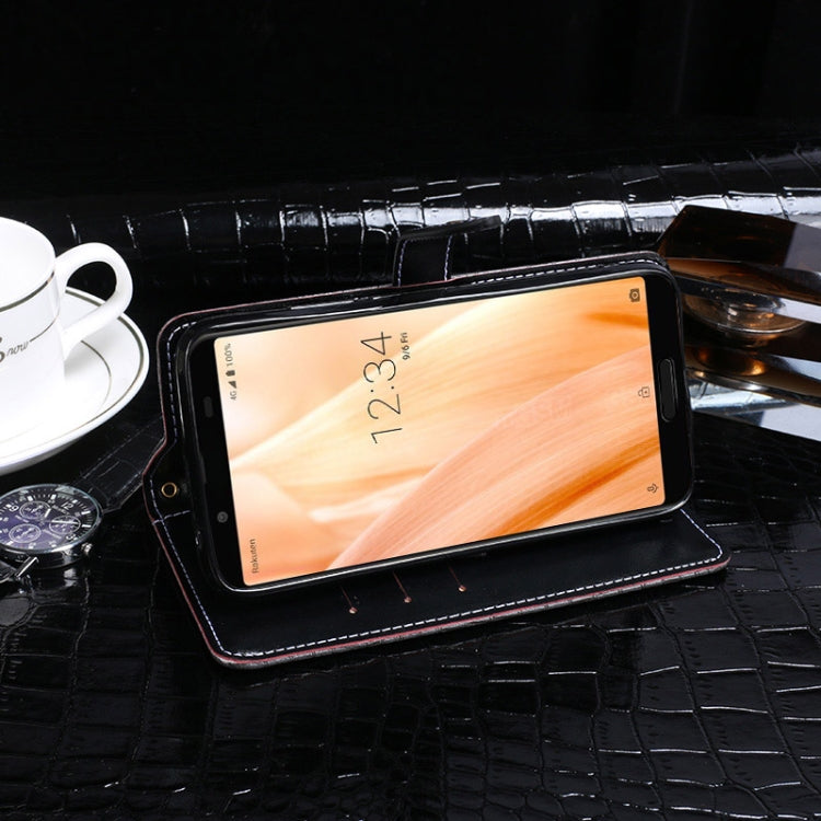 idewei Crocodile Texture Horizontal Flip Leather Case with Holder &amp; Card Slots &amp; Wallet