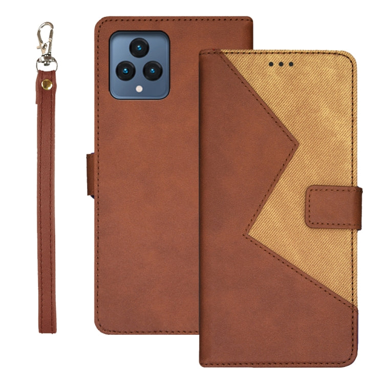 idewei Two-color Splicing Leather Phone Case, For T-Mobile REVVL 6 5G, For Motorola Moto G23/G13, For Motorola Moto G73, For OPPO A78 5G Global/A58x/A58 5G