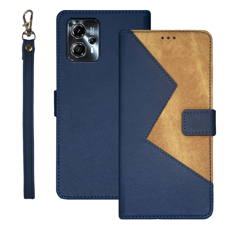 idewei Two-color Splicing Leather Phone Case, For T-Mobile REVVL 6 5G, For Motorola Moto G23/G13, For Motorola Moto G73, For OPPO A78 5G Global/A58x/A58 5G