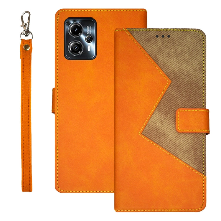 idewei Two-color Splicing Leather Phone Case, For T-Mobile REVVL 6 5G, For Motorola Moto G23/G13, For Motorola Moto G73, For OPPO A78 5G Global/A58x/A58 5G