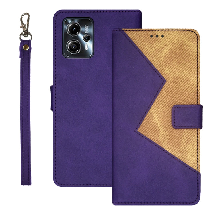 idewei Two-color Splicing Leather Phone Case, For T-Mobile REVVL 6 5G, For Motorola Moto G23/G13, For Motorola Moto G73