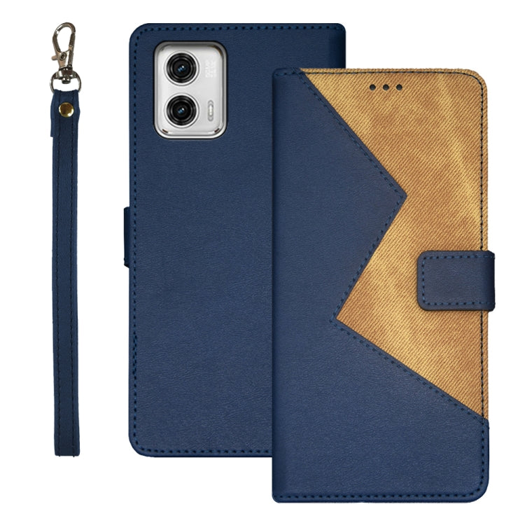 idewei Two-color Splicing Leather Phone Case, For T-Mobile REVVL 6 5G, For Motorola Moto G23/G13, For Motorola Moto G73, For OPPO A78 5G Global/A58x/A58 5G