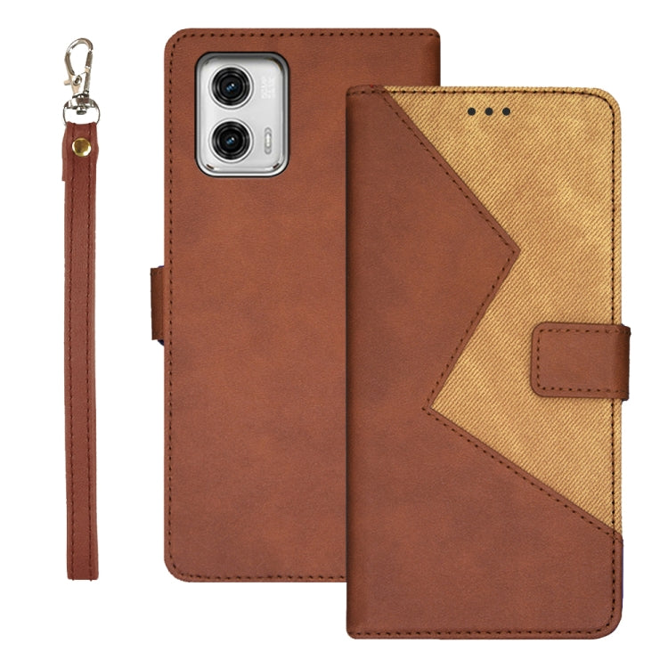 idewei Two-color Splicing Leather Phone Case, For T-Mobile REVVL 6 5G, For Motorola Moto G23/G13, For Motorola Moto G73, For OPPO A78 5G Global/A58x/A58 5G