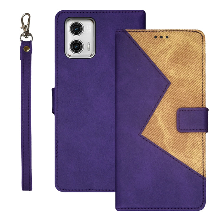 idewei Two-color Splicing Leather Phone Case, For T-Mobile REVVL 6 5G, For Motorola Moto G23/G13, For Motorola Moto G73