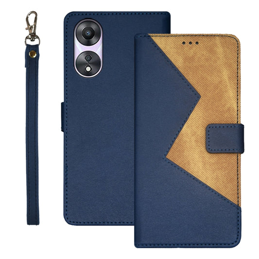 idewei Two-color Splicing Leather Phone Case, For OPPO A78 5G Global/A58x/A58 5G, For Realme C55 4G, For Realme GT3 5G Global/GT Neo 5 5G
