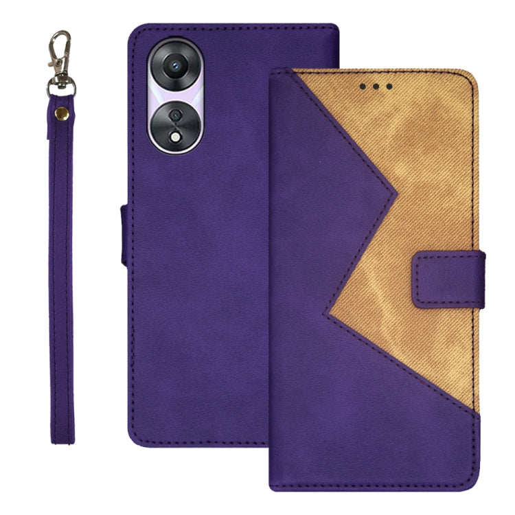 idewei Two-color Splicing Leather Phone Case, For OPPO A78 5G Global/A58x/A58 5G, For Realme C55 4G, For Realme GT3 5G Global/GT Neo 5 5G