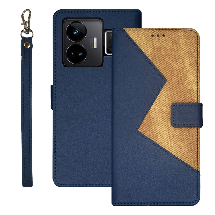idewei Two-color Splicing Leather Phone Case, For OPPO A78 5G Global/A58x/A58 5G, For Realme C55 4G, For Realme GT3 5G Global/GT Neo 5 5G