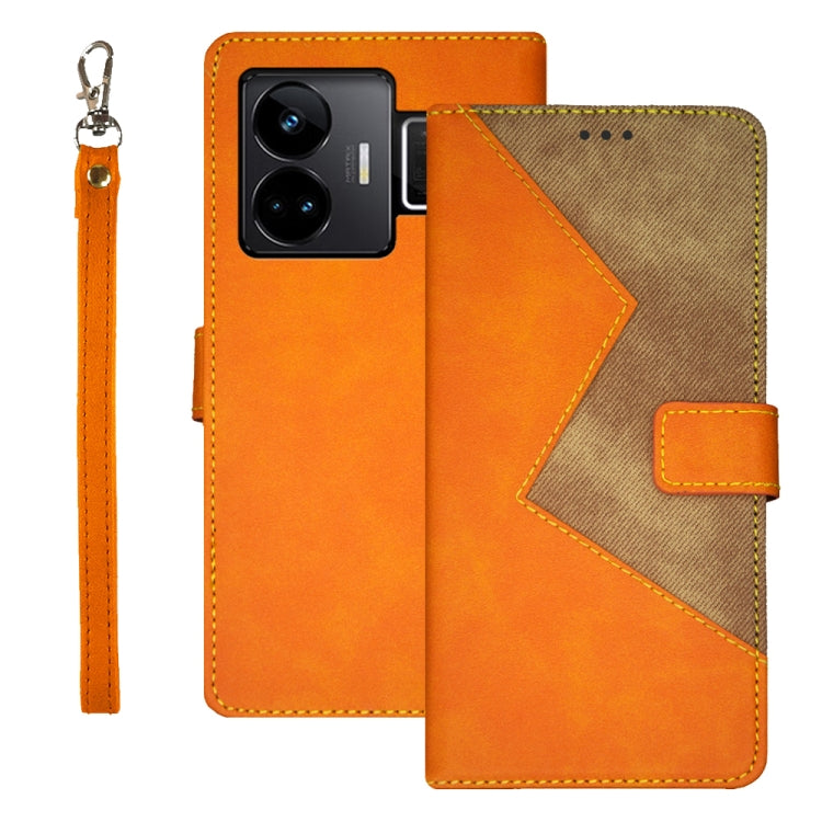 idewei Two-color Splicing Leather Phone Case, For OPPO A78 5G Global/A58x/A58 5G, For Realme C55 4G, For Realme GT3 5G Global/GT Neo 5 5G