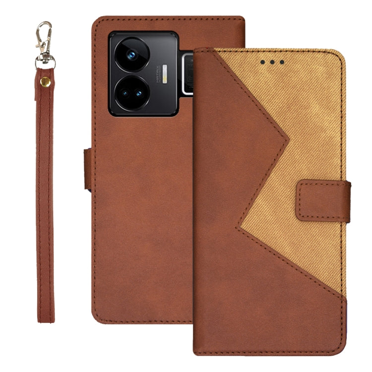 idewei Two-color Splicing Leather Phone Case, For OPPO A78 5G Global/A58x/A58 5G, For Realme C55 4G, For Realme GT3 5G Global/GT Neo 5 5G