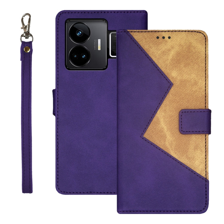 idewei Two-color Splicing Leather Phone Case, For OPPO A78 5G Global/A58x/A58 5G, For Realme C55 4G, For Realme GT3 5G Global/GT Neo 5 5G
