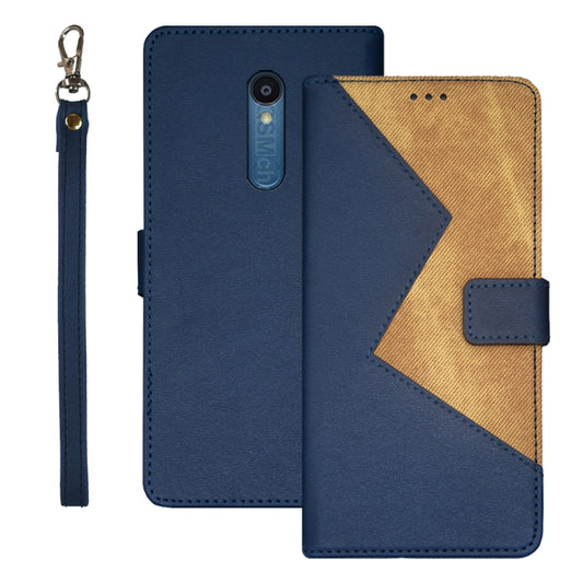 idewei Two-color Splicing Leather Phone Case, For Sharp Rouvo V, For Ulefone Note 14, For Xiaomi Poco C55/Redmi 12C/Redmi 11A
