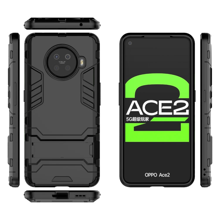 PC + TPU Shockproof Protective Case with Holder, For OPPO ACE 2