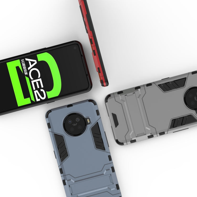 PC + TPU Shockproof Protective Case with Holder, For OPPO ACE 2