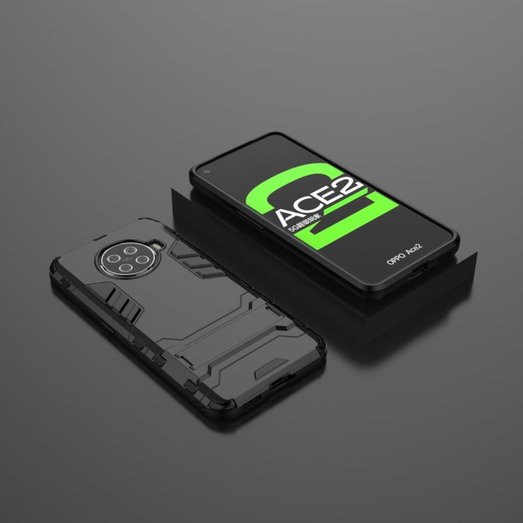 PC + TPU Shockproof Protective Case with Holder, For OPPO ACE 2