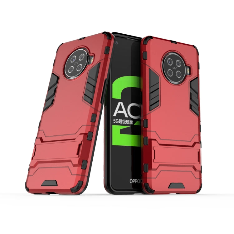 PC + TPU Shockproof Protective Case with Holder, For OPPO ACE 2