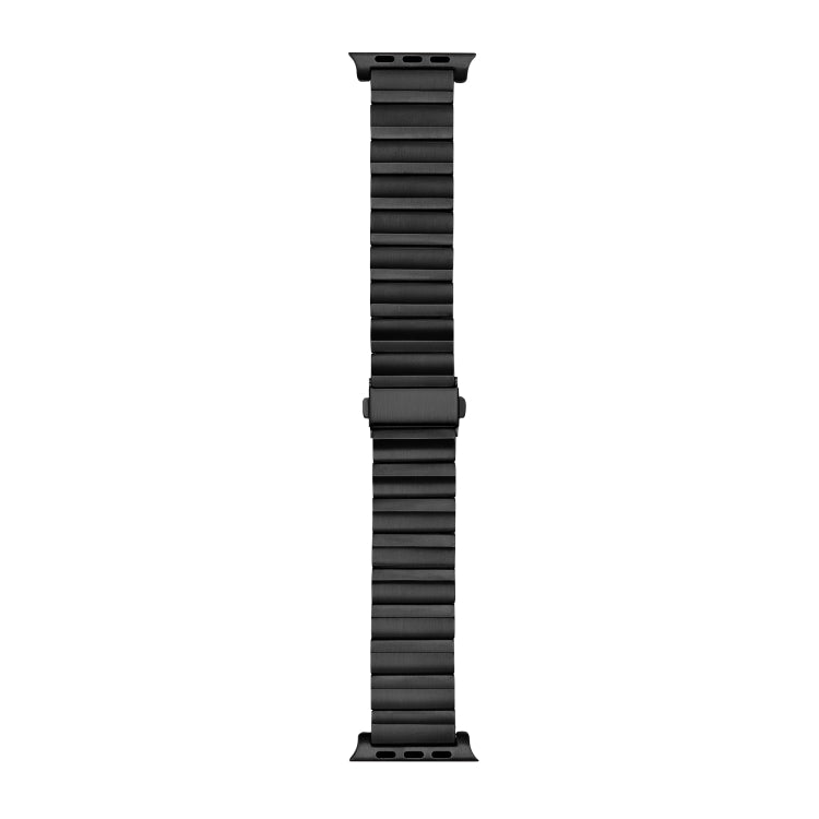 Flat Buckle Titanium Alloy Watch Band, For Apple Watch Ultra 49mm / Series 8&amp;7 45mm / SE 2&amp;6&amp;SE&amp;5&amp;4 44mm / 3&amp;2&amp;1 42mm, For Apple Watch Series 8&amp;7 41mm / SE 2&amp;6&amp;SE&amp;5&amp;4 40mm / 3&amp;2&amp;1 38mm