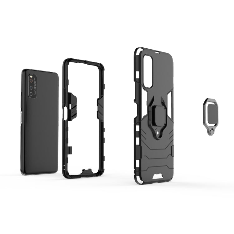 PC + TPU Protective Case with Magnetic Ring Holder, For Vivo IQOO Neo 3