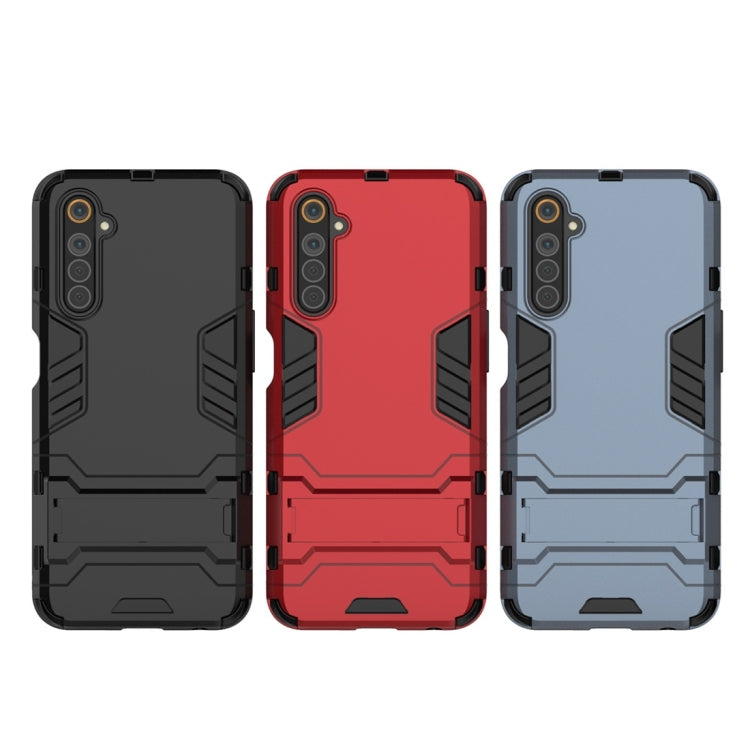 PC + TPU Shockproof Protective Case with Invisible Holder, For OPPO Realme 6, For Huawei Honor Play 4T