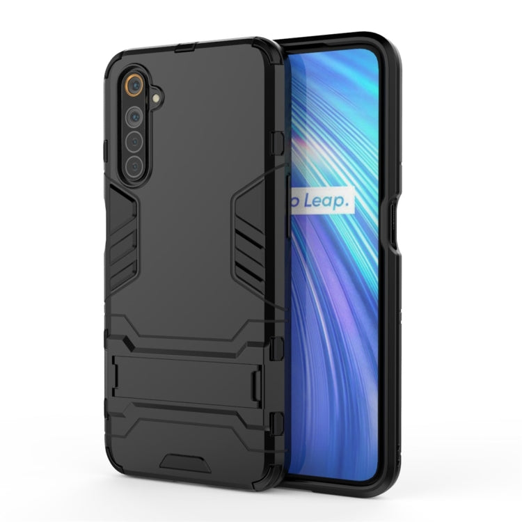 PC + TPU Shockproof Protective Case with Invisible Holder, For OPPO Realme 6, For Huawei Honor Play 4T