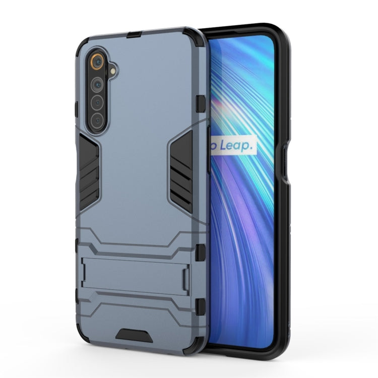 PC + TPU Shockproof Protective Case with Invisible Holder, For OPPO Realme 6, For Huawei Honor Play 4T