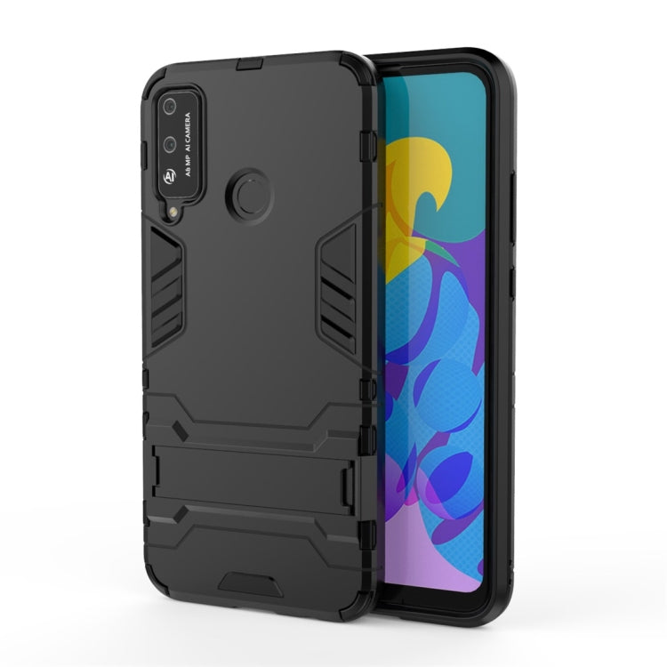 PC + TPU Shockproof Protective Case with Invisible Holder, For OPPO Realme 6, For Huawei Honor Play 4T