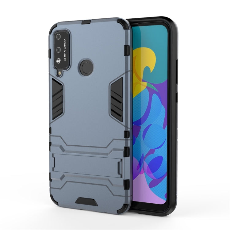 PC + TPU Shockproof Protective Case with Invisible Holder, For OPPO Realme 6, For Huawei Honor Play 4T