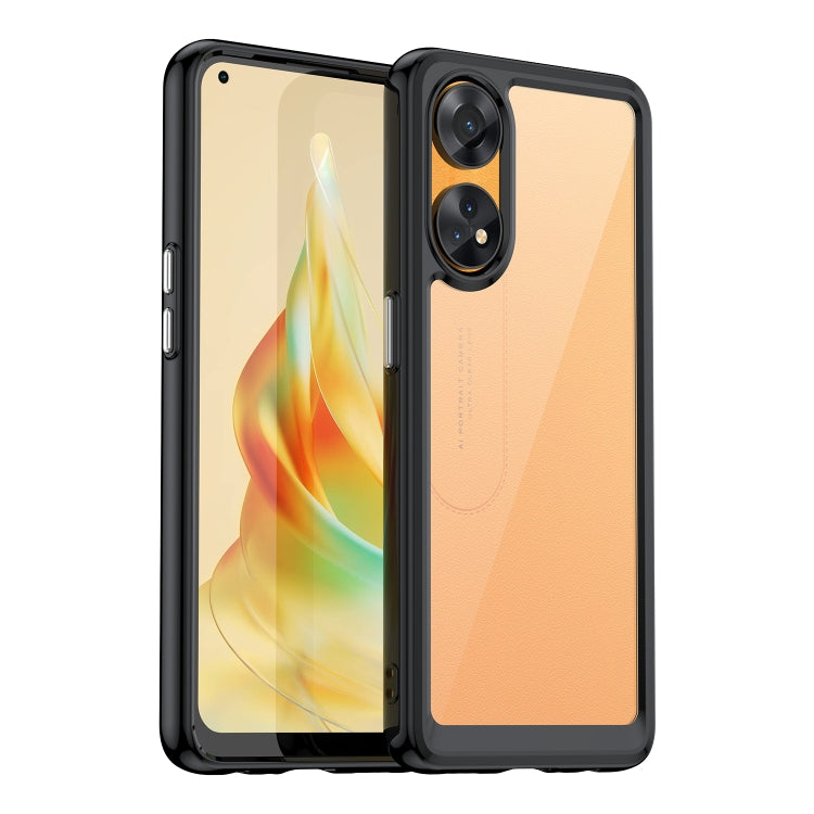 Colorful Series Acrylic + TPU Phone Case, For OPPO Reno8 T 4G