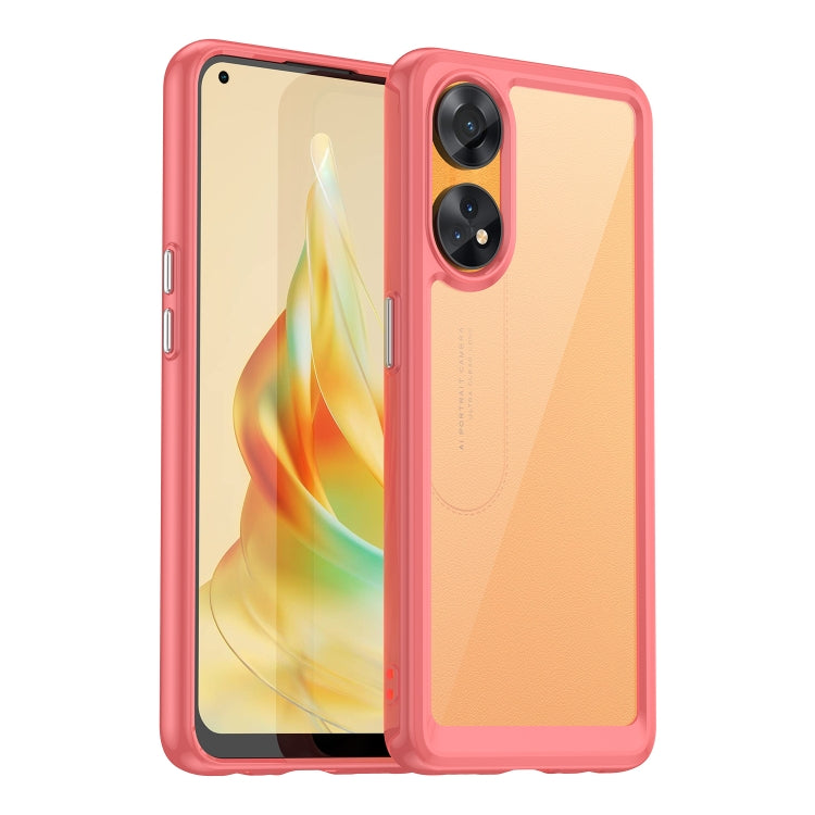 Colorful Series Acrylic + TPU Phone Case, For OPPO Reno8 T 4G