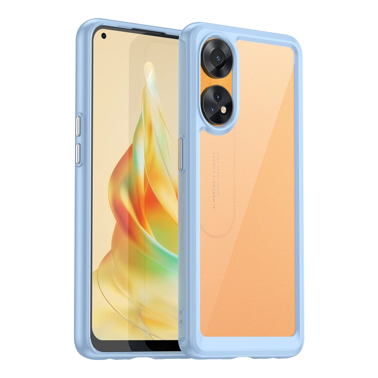 Colorful Series Acrylic + TPU Phone Case, For OPPO Reno8 T 4G