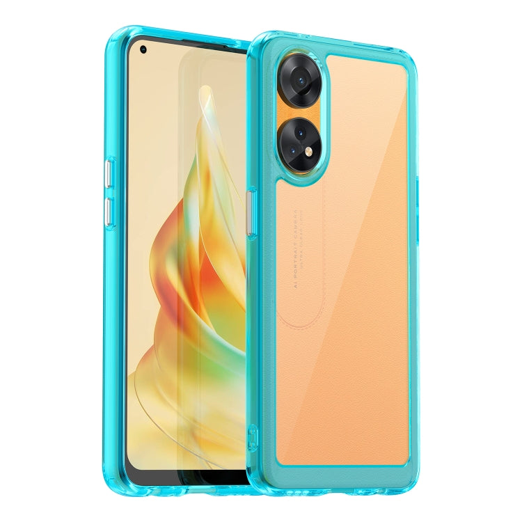 Colorful Series Acrylic + TPU Phone Case, For OPPO Reno8 T 4G