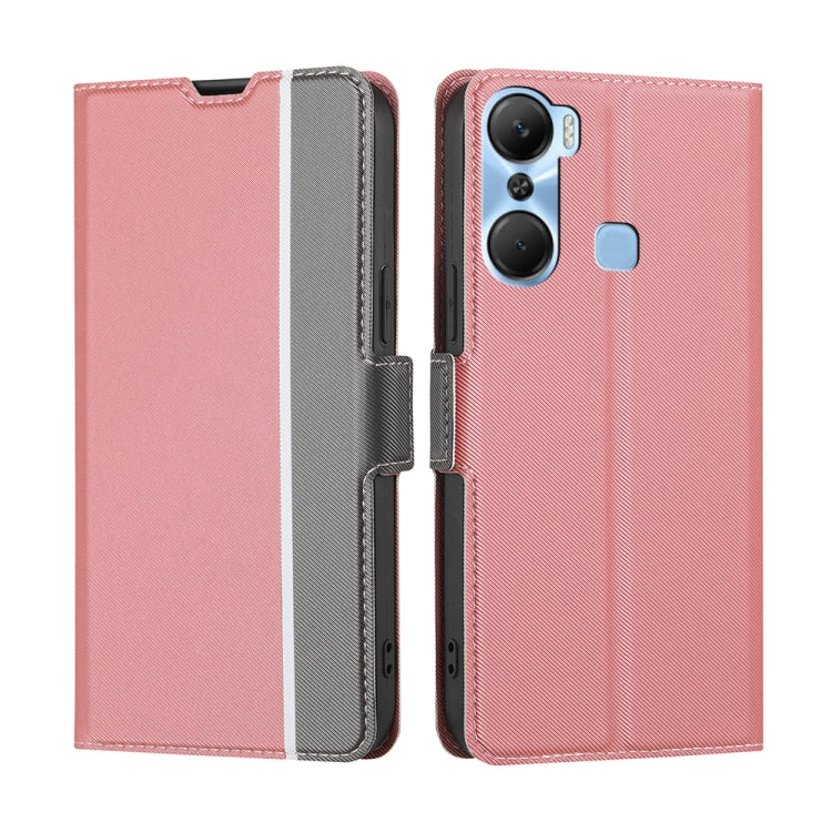 Twill Texture Side Buckle Leather Phone Case
