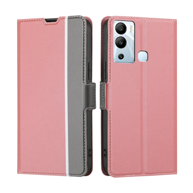 Twill Texture Side Buckle Leather Phone Case