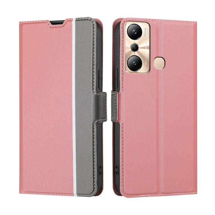 Twill Texture Side Buckle Leather Phone Case