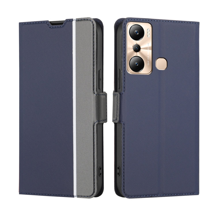 Twill Texture Side Buckle Leather Phone Case