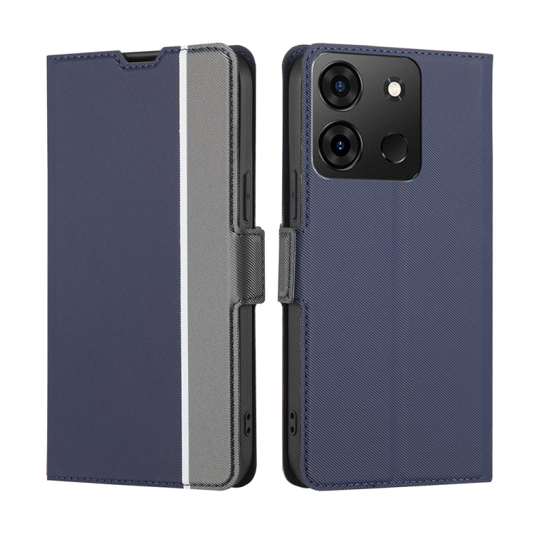 Twill Texture Side Buckle Leather Phone Case