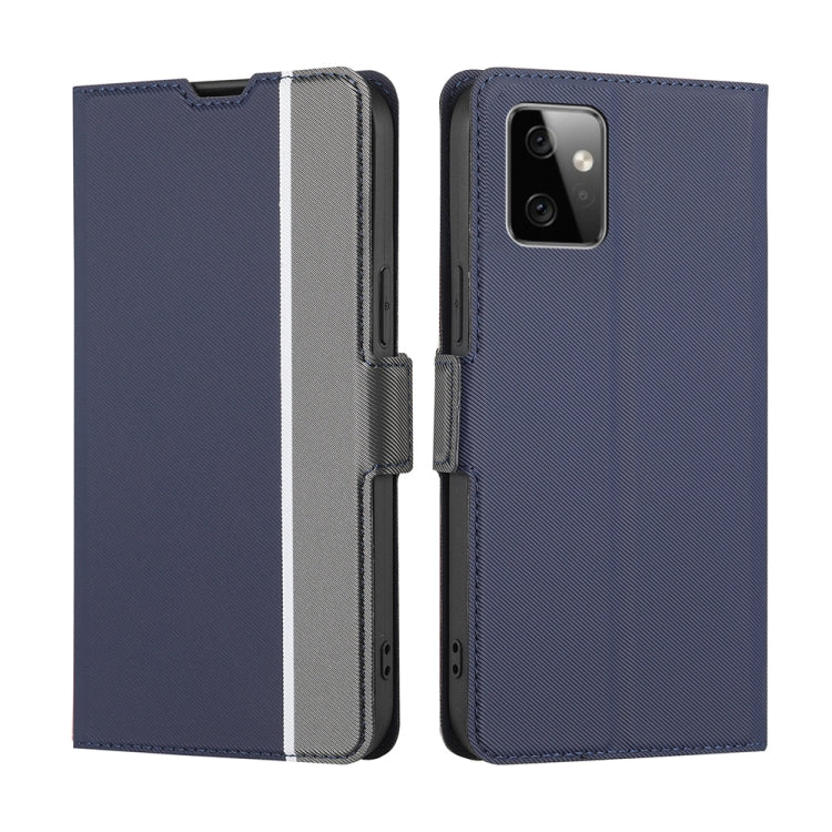 Twill Texture Side Buckle Leather Phone Case