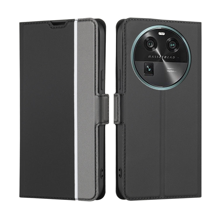 Twill Texture Side Buckle Leather Phone Case