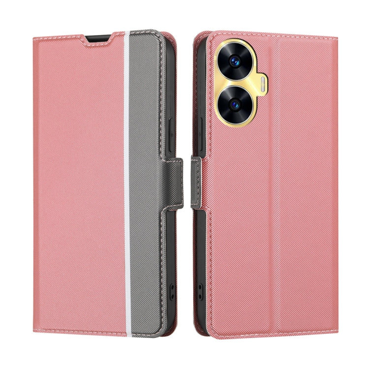 Twill Texture Side Buckle Leather Phone Case