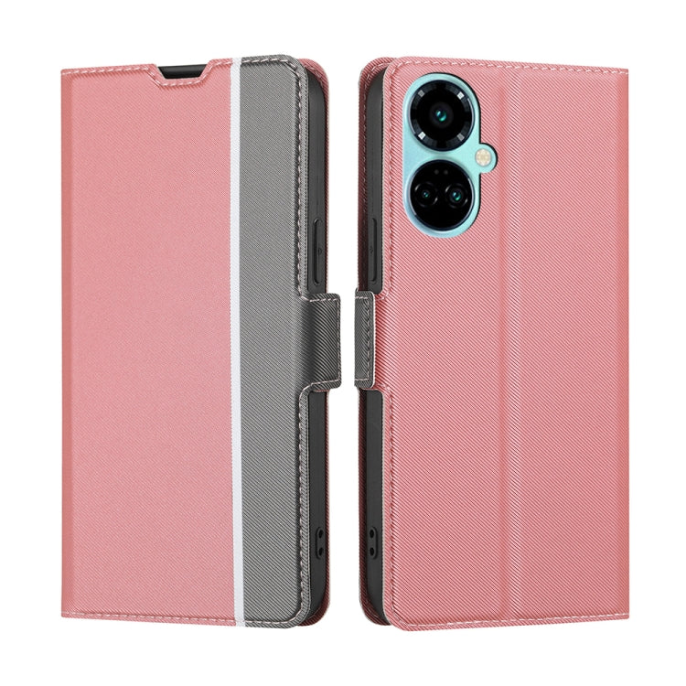 Twill Texture Side Buckle Leather Phone Case