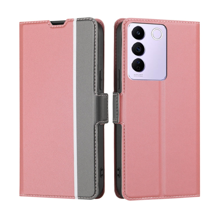 Twill Texture Side Buckle Leather Phone Case