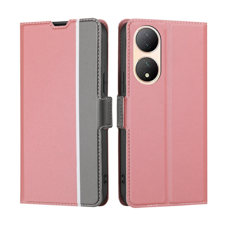 Twill Texture Side Buckle Leather Phone Case