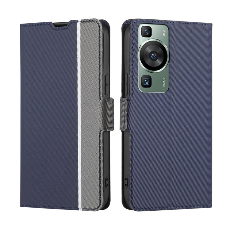 Twill Texture Side Buckle Leather Phone Case