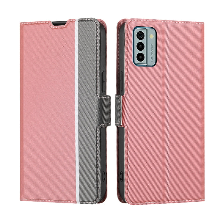 Twill Texture Side Buckle Leather Phone Case