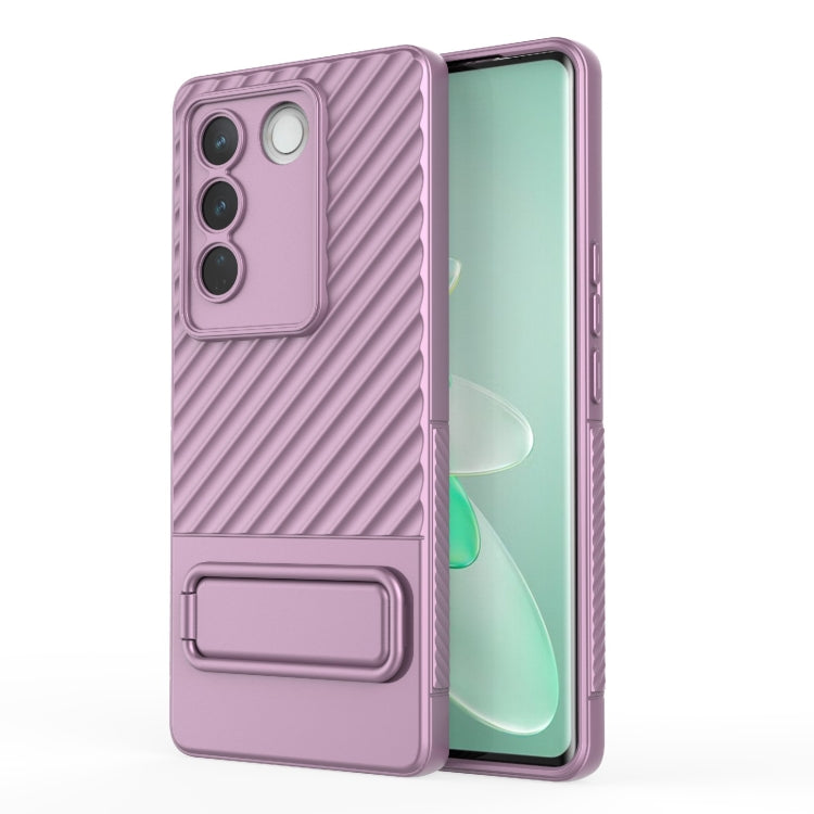 Wavy Texture TPU Phone Case with Lens Film