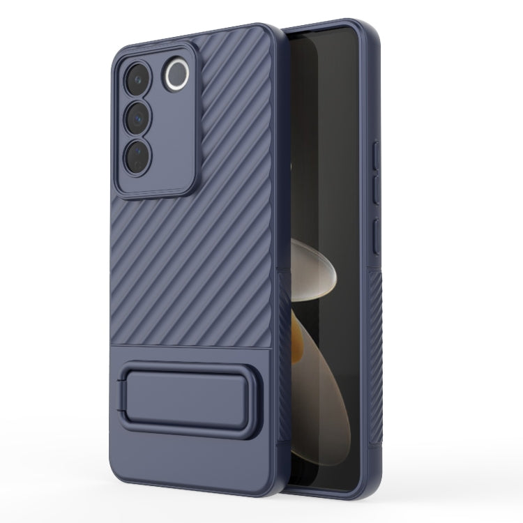 Wavy Texture TPU Phone Case with Lens Film