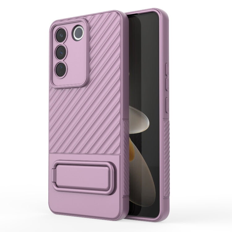 Wavy Texture TPU Phone Case with Lens Film