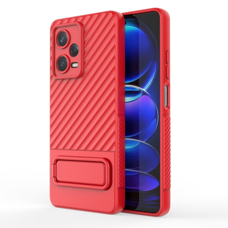 Wavy Texture TPU Phone Case with Lens Film, For Xiaomi Redmi Note 12 Pro 5G Global, For Xiaomi Redmi Note 12 5G Global, For OnePlus Ace 2 5G