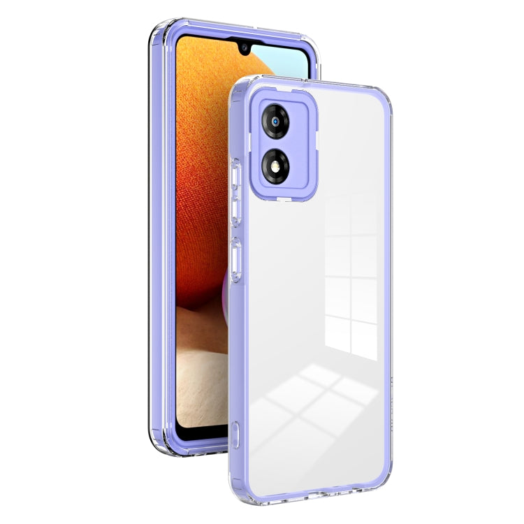 3 in 1 Clear TPU Color PC Frame Phone Case, For OPPO Reno7 4G / Reno8 4G / F21 Pro 4G, For vivo Y30 5G/Y33s/T1 5G/Y75 5G/Y55 5G, For Motorola Moto E13, For Motorola Moto G72 5G, For Samsung Galaxy A04e, For Samsung Galaxy A24 4G